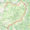 Trace GPS Tour du Causse Méjean. De Mas Saint Chély à Meyrueis (Lozère), itinéraire, parcours