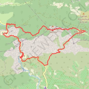 Trace GPS Gorges de Galamus, itinéraire, parcours
