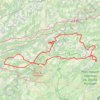 Trace GPS Belleherbe - Saône, itinéraire, parcours