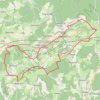 Trace GPS Circuit sur le chemin de Compostelle, itinéraire, parcours