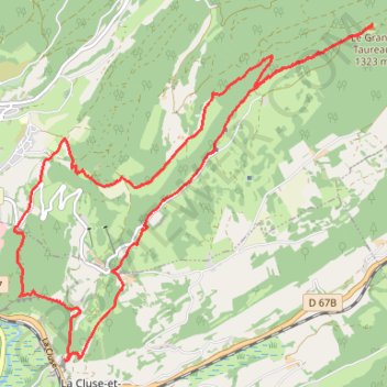 Trace GPS Montagne du Larmont, itinéraire, parcours