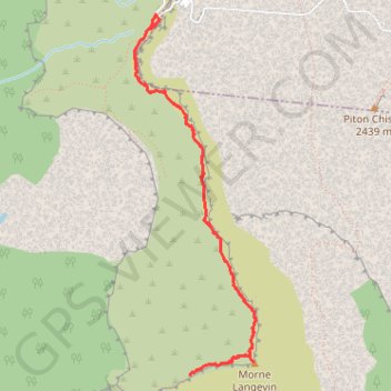 Trace GPS 🚶 Trace de la plaine des Remparts a Morne Langevin, itinéraire, parcours