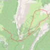 Trace GPS La Croix de l'Alpe depuis les Varvats, itinéraire, parcours