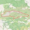 Trace GPS Crêtes du Cheiron en boucle au départ de Saint Pons, itinéraire, parcours