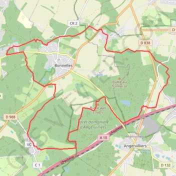 Trace GPS Bullionnais 2023 22 km, itinéraire, parcours
