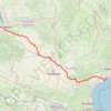 Trace GPS Bordeaux - Sète, itinéraire, parcours