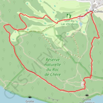 Trace GPS Tour du Roc de Chère, itinéraire, parcours