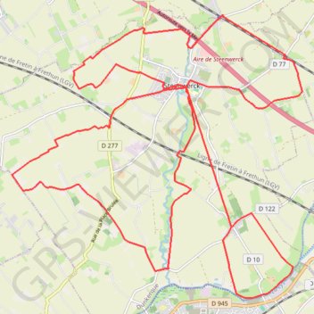 Trace GPS Autour de Steenwerck, itinéraire, parcours