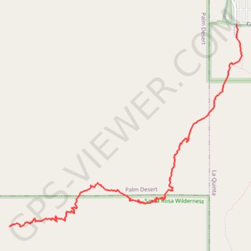 Trace GPS Bear Creek Oasis, itinéraire, parcours