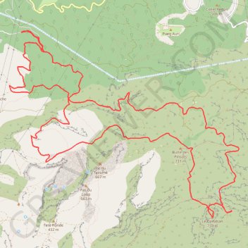 Trace GPS Le garlaban, itinéraire, parcours