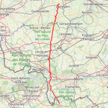 Trace GPS Via Bavay-Velzeke, itinéraire, parcours