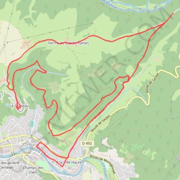 Trace GPS Ornans et la Vallée de la Loue - La Courbet, itinéraire, parcours
