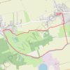 Trace GPS AIRE-SUR-LA-LYS, RINCQ, sentier du Bruveau modifié R1, itinéraire, parcours