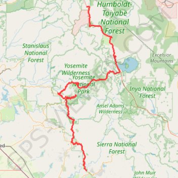Trace GPS Walker - Auberry, itinéraire, parcours