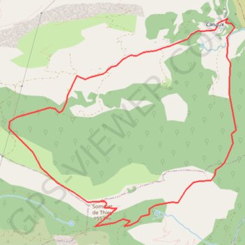 Trace GPS CANNAUX 06, itinéraire, parcours