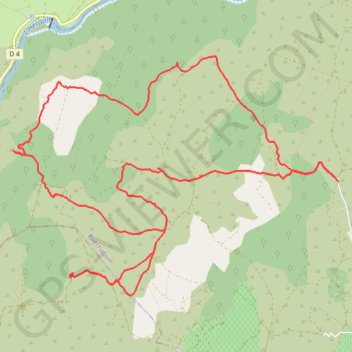 Trace GPS Puechabon, Bergerie Neuve, Belvedère, Grotte, itinéraire, parcours