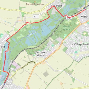 Trace GPS Mennecy Ballancourt, itinéraire, parcours