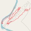 Trace GPS Honaker trail from San Juan River, itinéraire, parcours