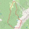 Trace GPS Rochers de la Balme depuis Corrençon-en-Vercors, itinéraire, parcours