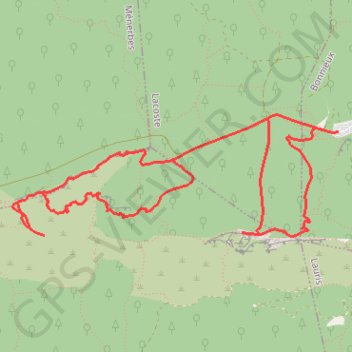Trace GPS Forêt de Cêdre - Roque des Bancs - Baume Rousse - Grottes de Font Scure et des Vaudois - Le Portalas, itinéraire, parcours