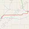 Trace GPS Irricana - Drumheller, itinéraire, parcours