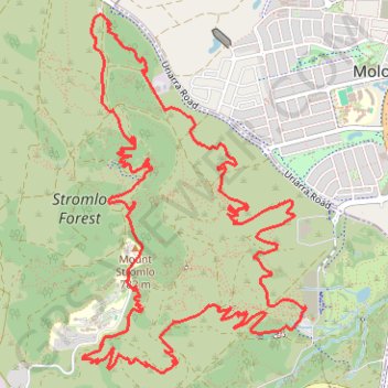 Trace GPS Stromlo Forest Loop, itinéraire, parcours