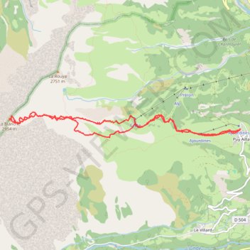 Trace GPS La Blanche, itinéraire, parcours