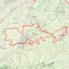 Trace GPS Ronde van Vlaanderen fietsroute gele lus, itinéraire, parcours
