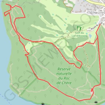 Trace GPS Roc de Chère, itinéraire, parcours