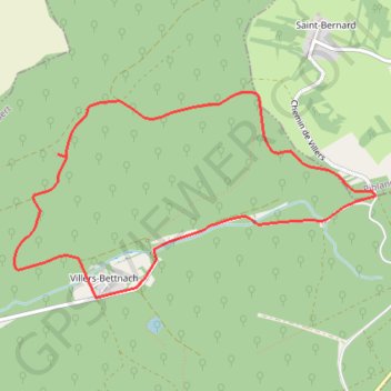 Trace GPS Randonnée du Haut Chemin - Le chêne des Moines - Villers-Bettnach, itinéraire, parcours