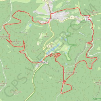 Trace GPS La Petite-Pierre - Hundsprung - Rocher de la Grenouille, itinéraire, parcours