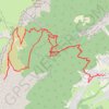 Trace GPS Col de l'Arc par les Pas de l'Aire depuis Saint Paul de Varces (Vercors), itinéraire, parcours