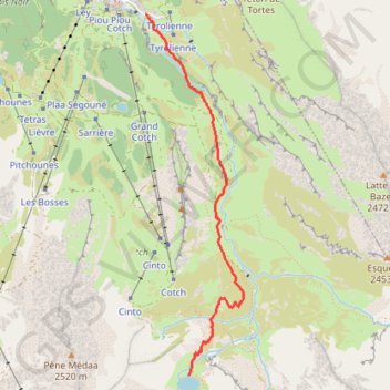 Trace GPS Fichier GPX Lac d'Anglas, itinéraire, parcours