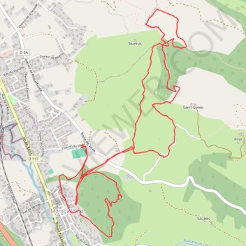 Trace GPS Trail de Montgailhard 10km, itinéraire, parcours