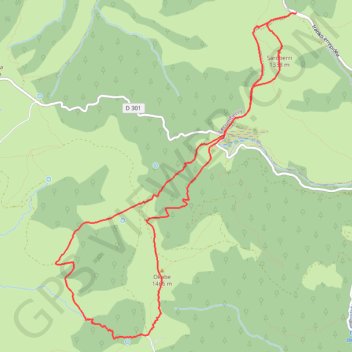Trace GPS Irati : Saroberri - Okabe - Artxilondo, itinéraire, parcours