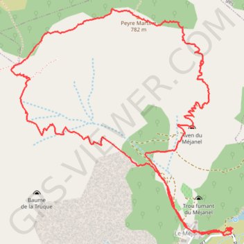 Trace GPS Pégairolles de Buèges (34), itinéraire, parcours