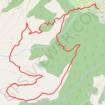 Trace GPS Chalet du Curé (départ La Giettaz), itinéraire, parcours