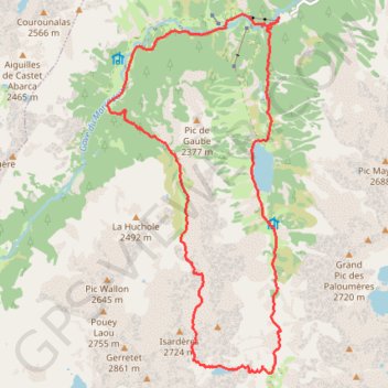 Trace GPS Vallon de Pouey Trénous & Brêche Peyrot, itinéraire, parcours