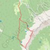 Trace GPS La Tête des Chaudières par la Combe de Fer, les Rochers de la Balme, itinéraire, parcours