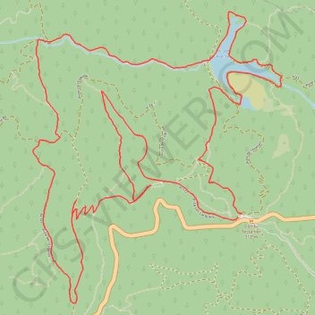 Trace GPS Massif de l'Estérel - Lac de L'Avellan, itinéraire, parcours