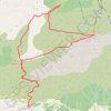 Trace GPS Cime du Cheiron avec une boucle depuis Gréoliere village, itinéraire, parcours