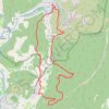 Trace GPS Randonnée de nuit Fontaine de Vaucluse, itinéraire, parcours