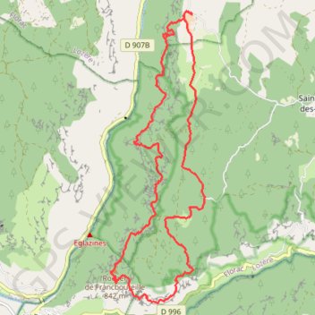 Trace GPS De La Bourgarie aux échelles de Cinglegros - Gorges du Tarn et de la Jonte, itinéraire, parcours