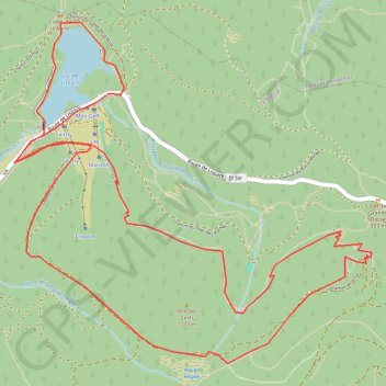 Trace GPS Lac du lispach et rouges feignes, itinéraire, parcours