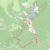 Trace GPS Haut Languedoc - Cascades du bureau - Lac du saut de Vézoles, itinéraire, parcours