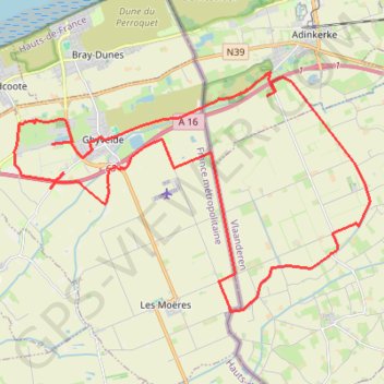 Trace GPS Rando des Hérons - Uxem, itinéraire, parcours