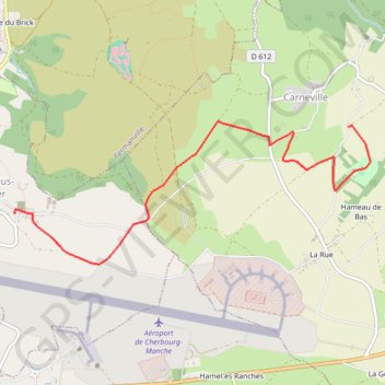 Trace GPS Etape 7 - MAUPERTUS-SUR-MER à CARNEVILLE, itinéraire, parcours