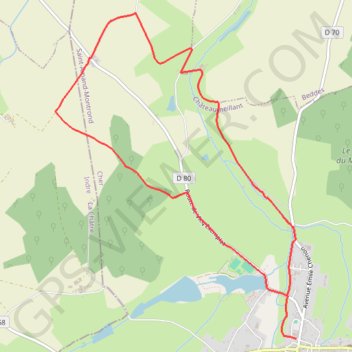 Trace GPS Circuit des champs - Châteaumeillant, itinéraire, parcours