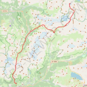 Trace GPS Traversée du parc national de la Vanoise, itinéraire, parcours