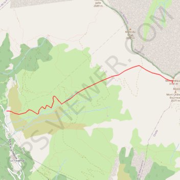 Trace GPS Mont Brequin, itinéraire, parcours